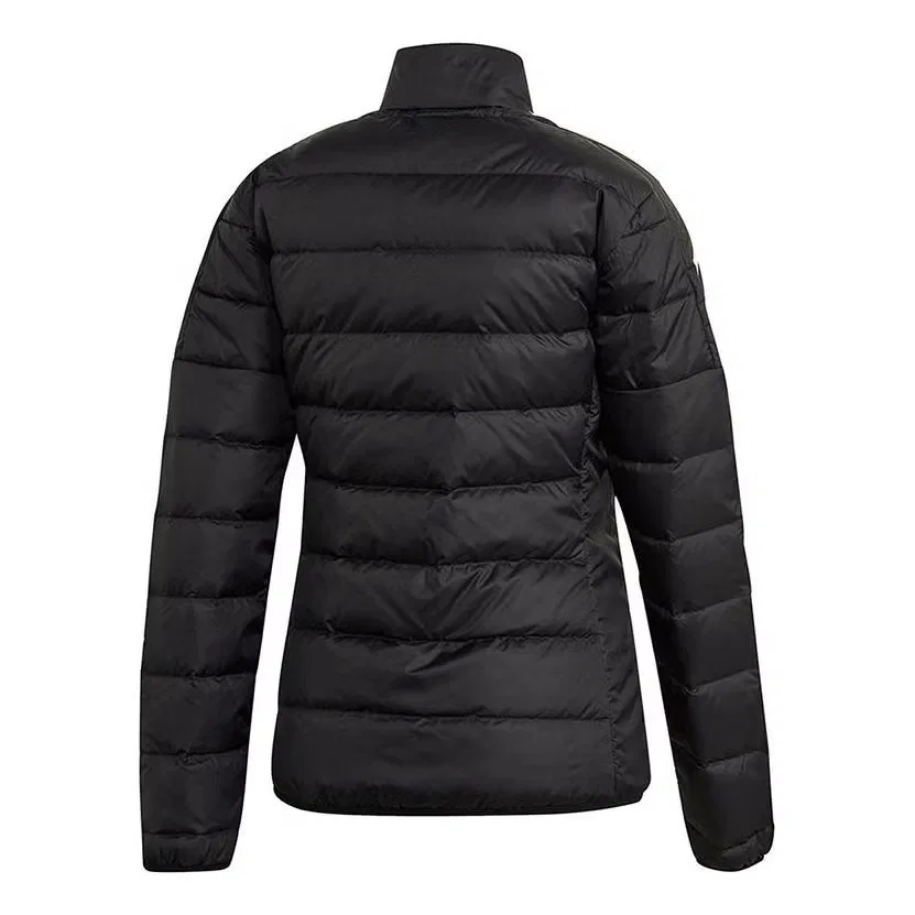Куртка пуховая с капюшоном Essentials Adidas, черный — фото 2