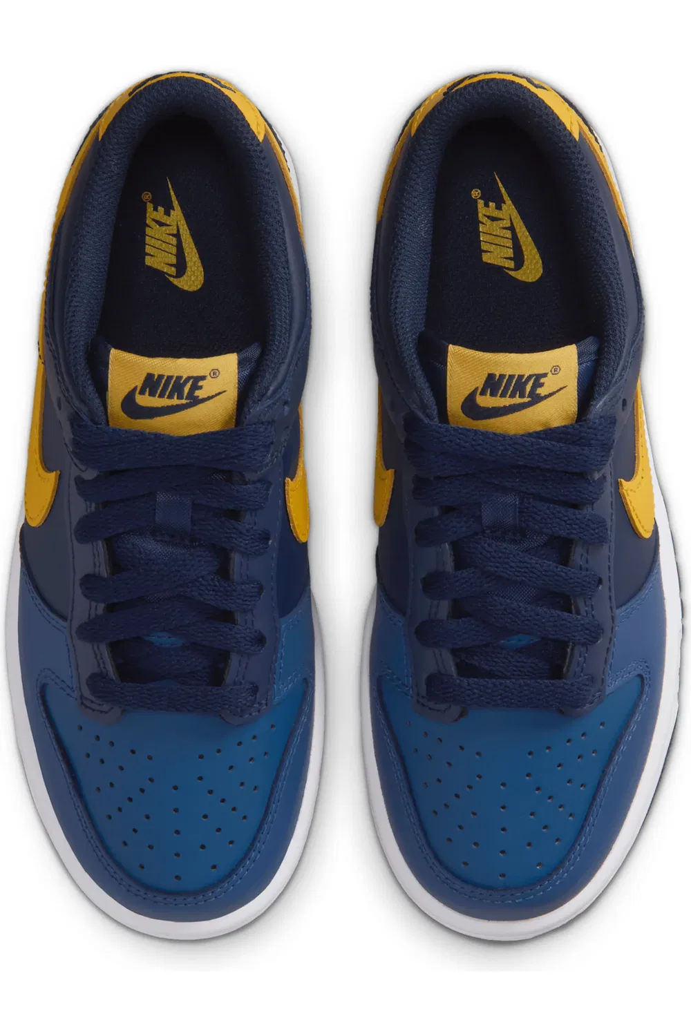 Кроссовки детские баскетбольные Dunk Low Nike, Midnight Navy/Obsidian — фото 3