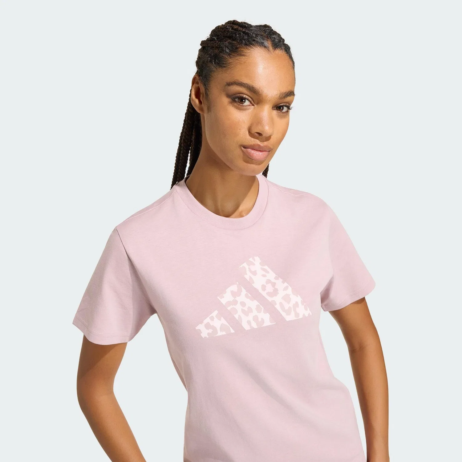 Мужская футболка с принтом GRAPHIC T-SHIRT MIT ANIMALPRINT Adidas, Tieflila — фото 4