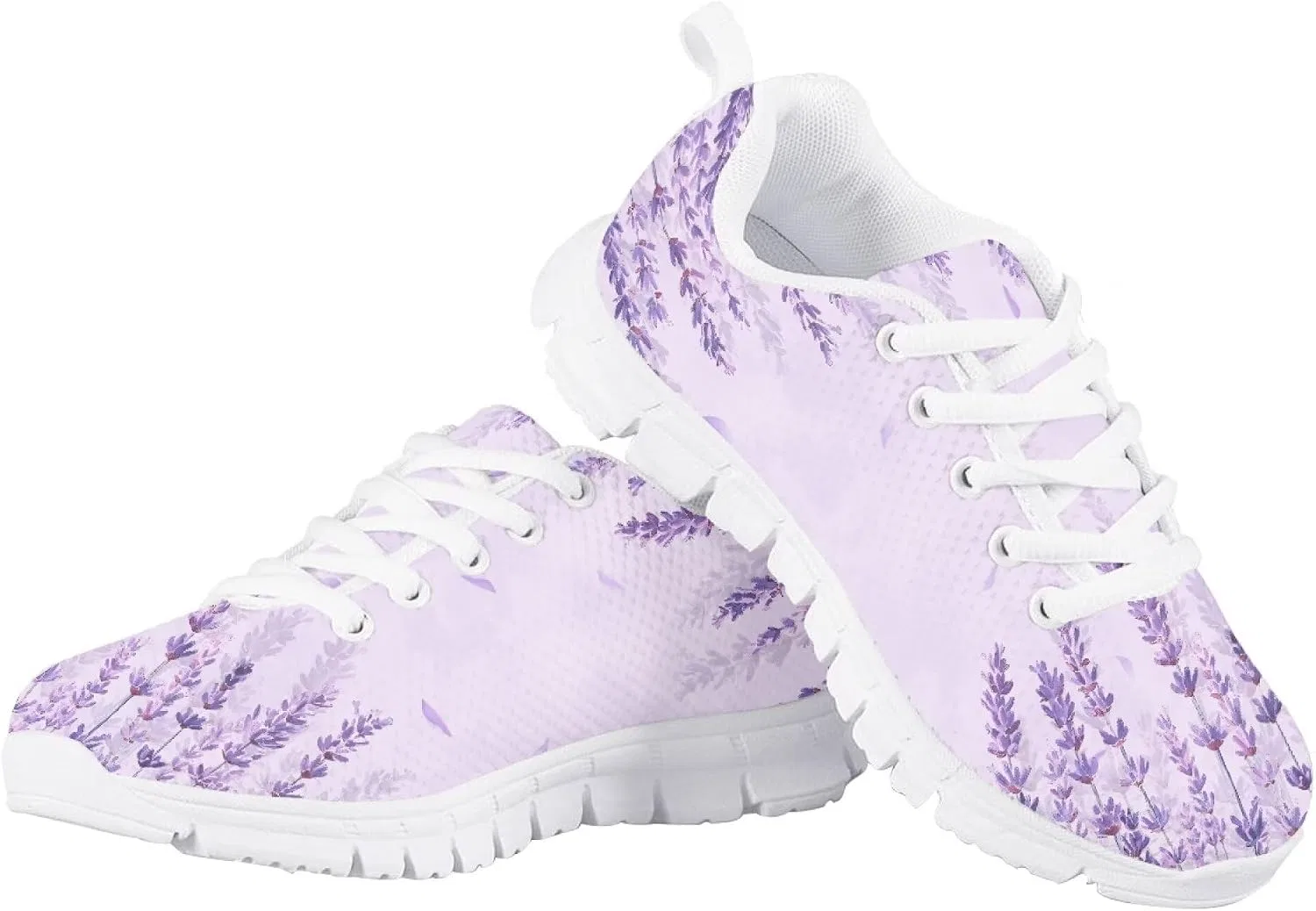 Детские кроссовки для девочек с принтом Fowototi, Purple Lavender