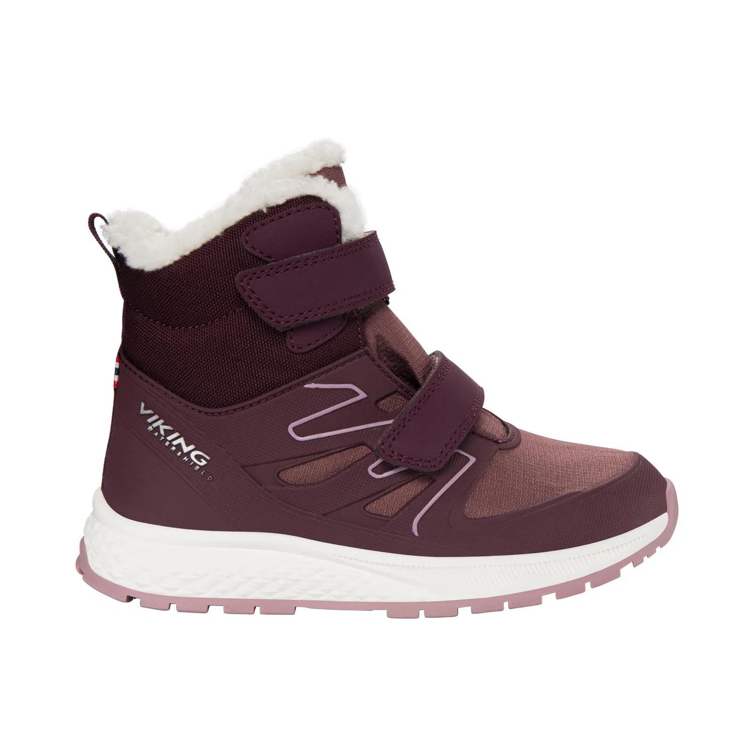 Детские снежные ботинки для мальчиков Equip Defence Warm Wp 2v Viking, Grape Antique Rose