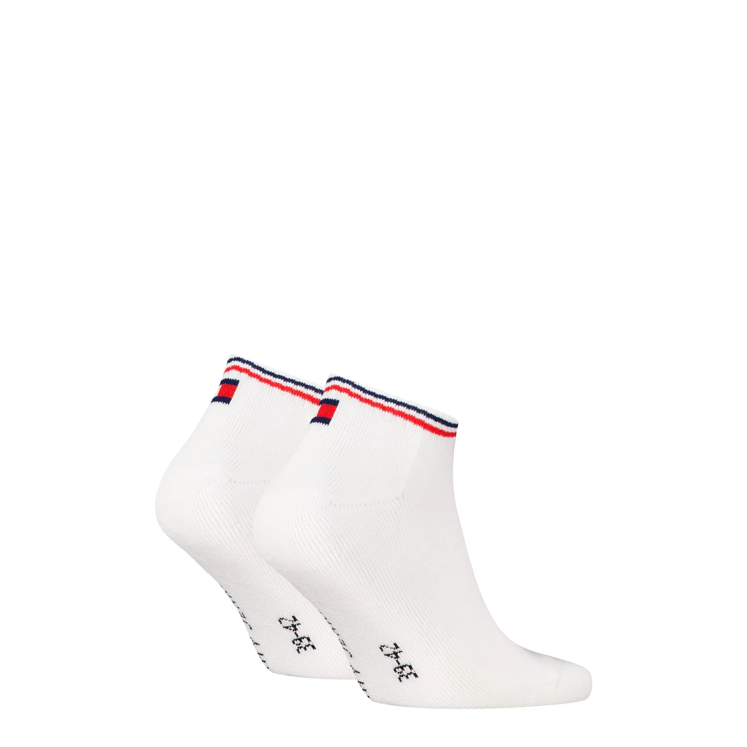 Мужские короткие носки-сникерсы с логотипом Tommy Hilfiger, White — фото 2