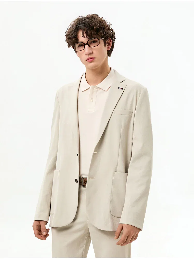 Пиджак из смесовой ткани TOMMY HILFIGER, Beige