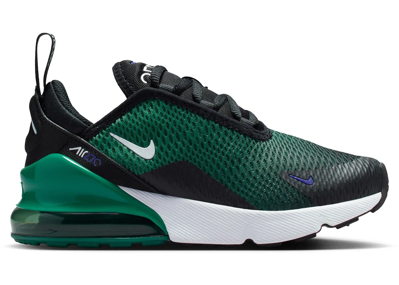 Детские кроссовки Lifestyle Nike Air Max 270, Black/Evergreen Aura/Deep Night/White