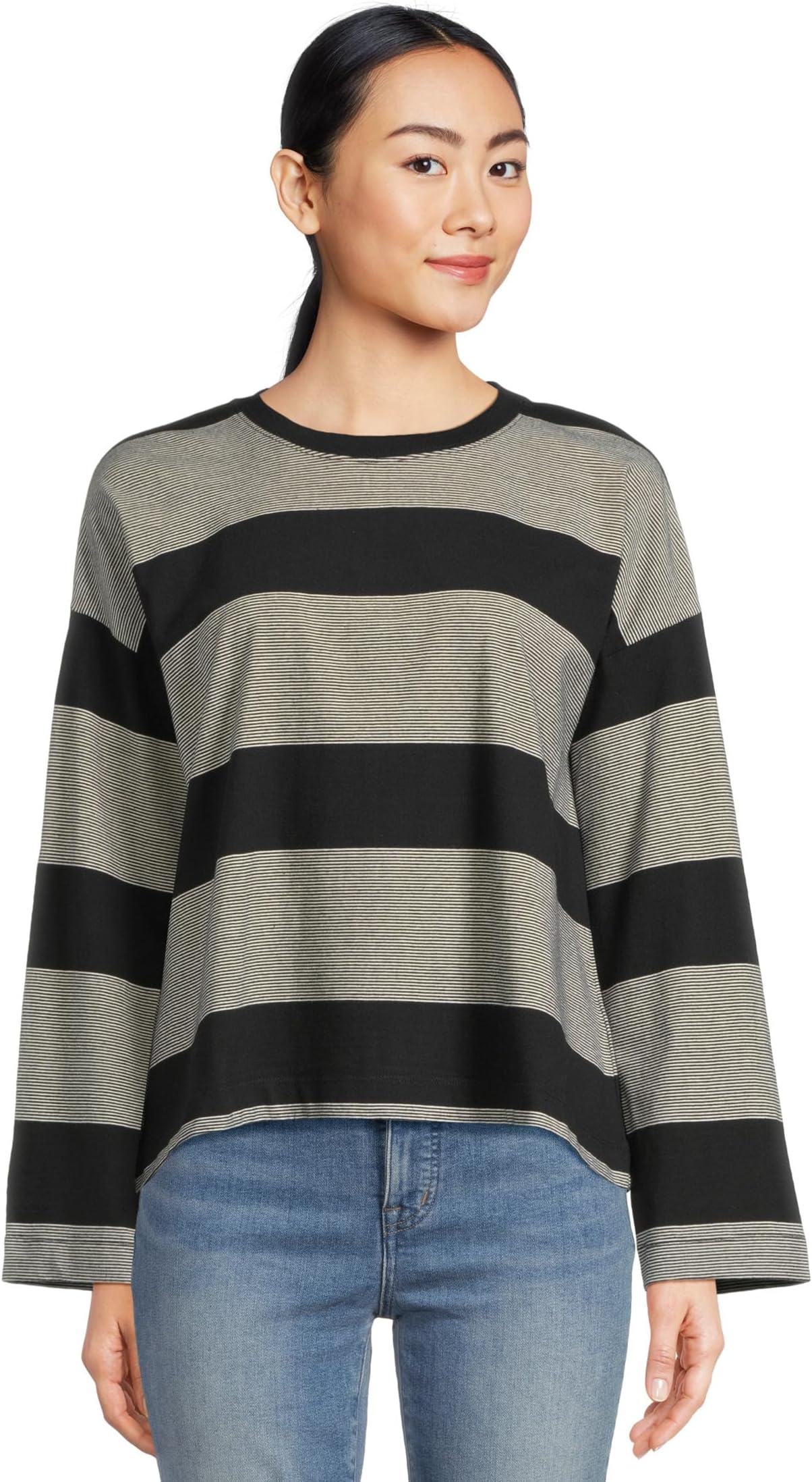 

Футболка Madewell Easy Long Sleeve Tee, цвет Jet Black