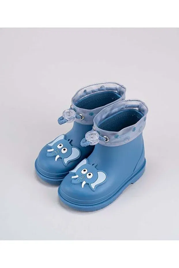 Детские ботинки для девочек зимние с принтом bimbi elefante azul Igor, Blue — фото 4