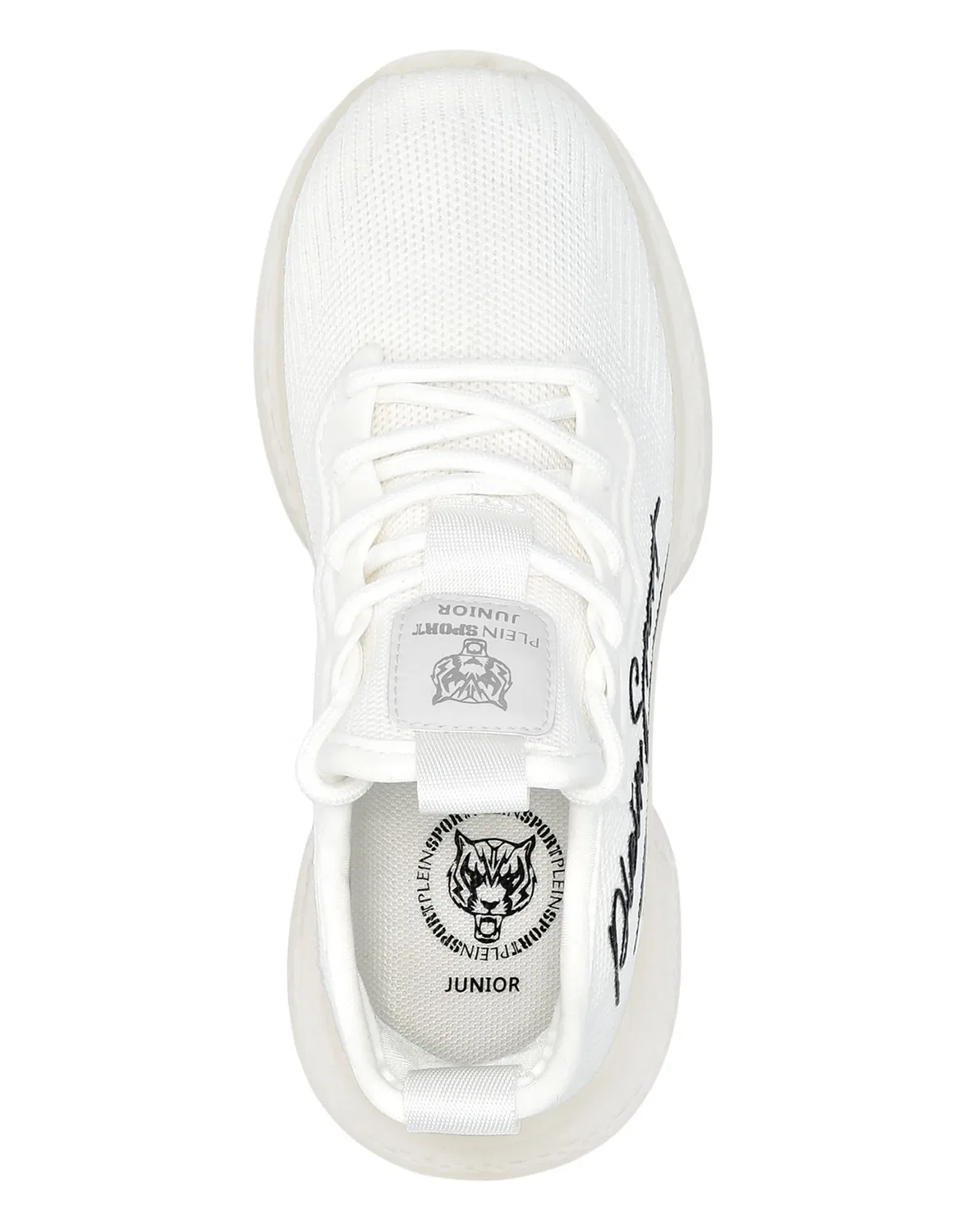 Детские кроссовки низкие с логотипом Trainer Lo-Top PLEIN SPORT Bubble Sole, White — фото 3