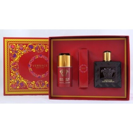 Versace Eros Flame Men Set 100 мл, парфюмированная вода и дезодорант-стик — фото 4