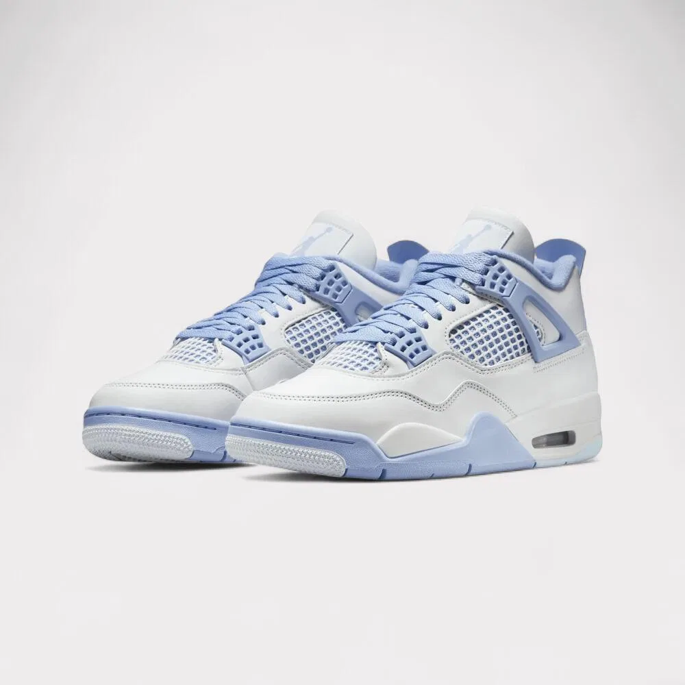 Детские кроссовки Air Jordan 4 Retro Forget Me Not Nike, Weiß Blau — фото 3