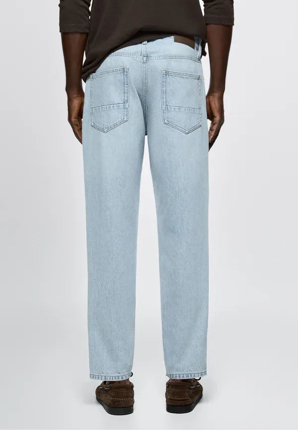 Джинсы деним Slim fit jeans Massimo Dutti, Light Blue Denim, светло-голубой — фото 3