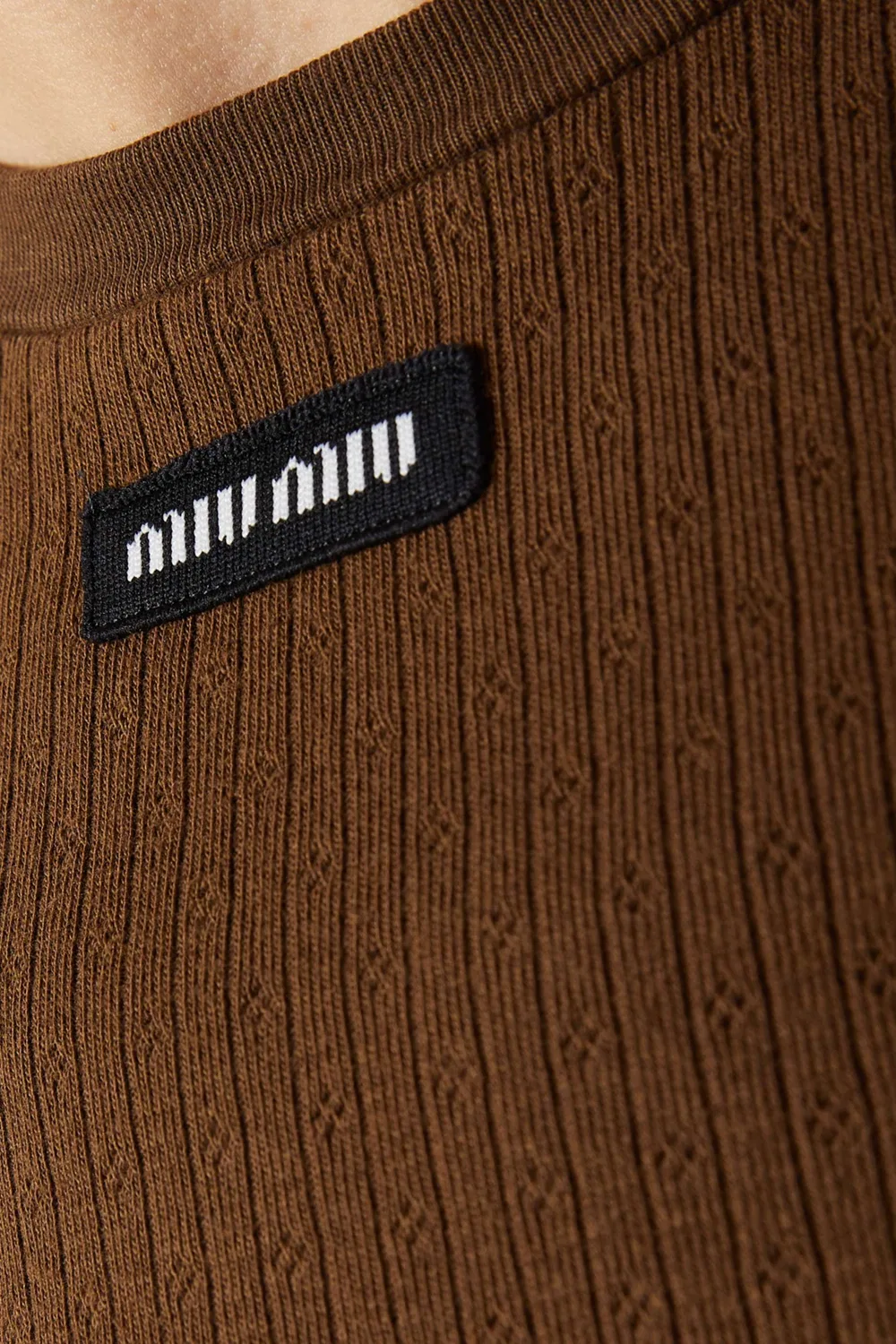 Топ без рукавов из хлопка Miu Miu — фото 4