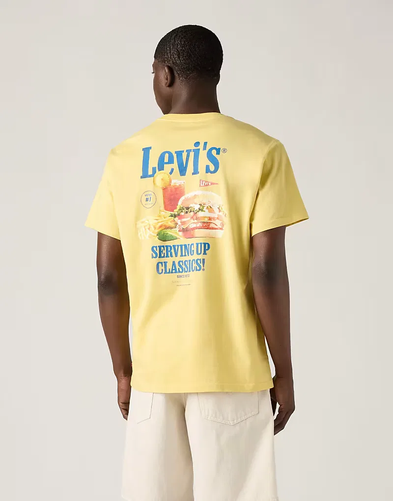 Футболка удобная хлопковая Levi's, желтый — фото 4