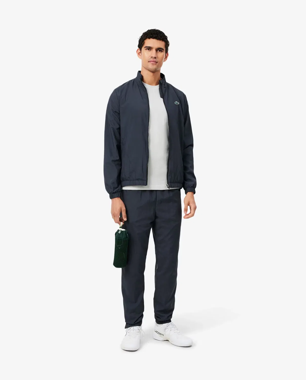 Мужская футболка с принтом Ultra Dry Lacoste, Серый — фото 4