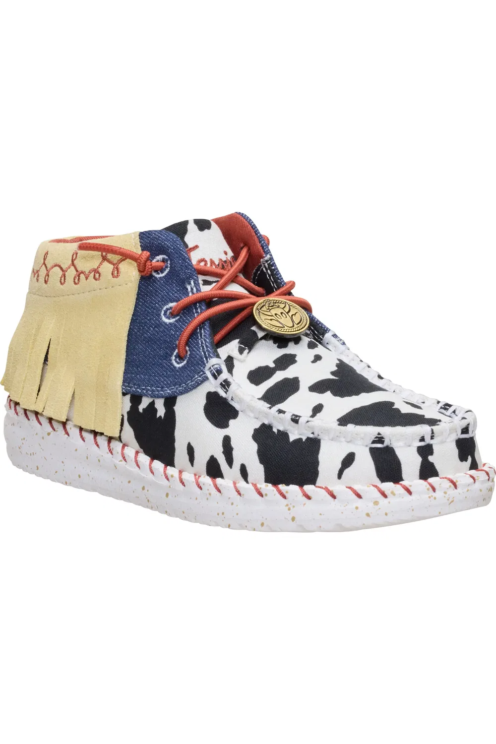 Детские кеды slip-on с коллаборацией Pixar Toy Story Jessie Hey Dude, White/Faded Denim