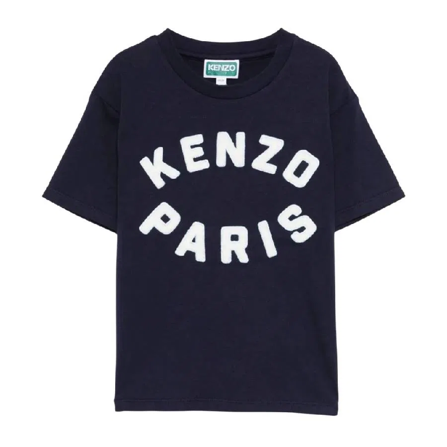 Футболка с логотипом Logo Patch Crew Neck T-Shirt Kenzo, Navy