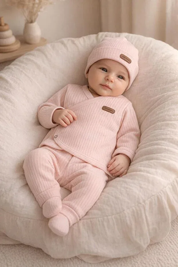 Детский комплект боди для новорожденных девочек хлопковый Basics Bys Baby Fashion, Pink