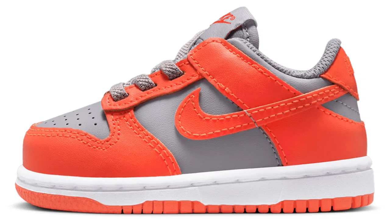Кроссовки для мальчиков Dunk Low Nike, цвет Team Orange/Cement — фото 2