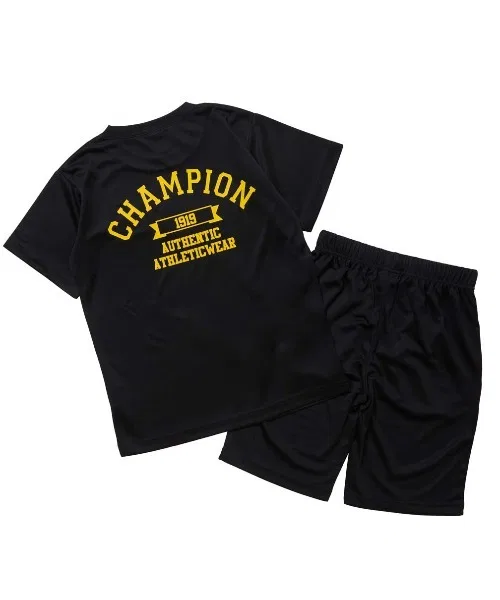 Детская футболка с принтом и шорты Champion T-SHIRT AND SHORTS, Лавандовый — фото 4