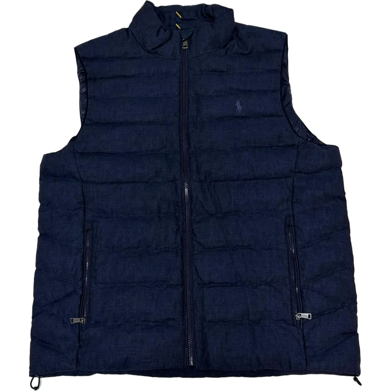 Мужской жилет с воротником-стойкой, прямой крой, Polo Ralph Lauren, Blue