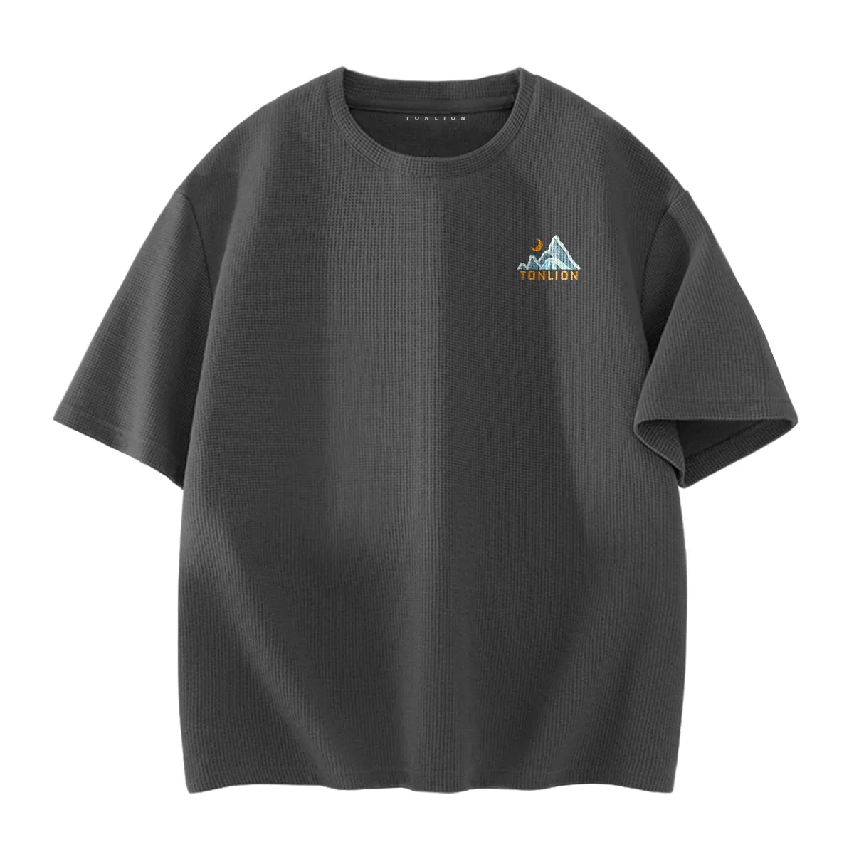 Детская футболка с принтом Unisex Crew Neck Moderate Heavyweight Tonlion, Белый — фото 3