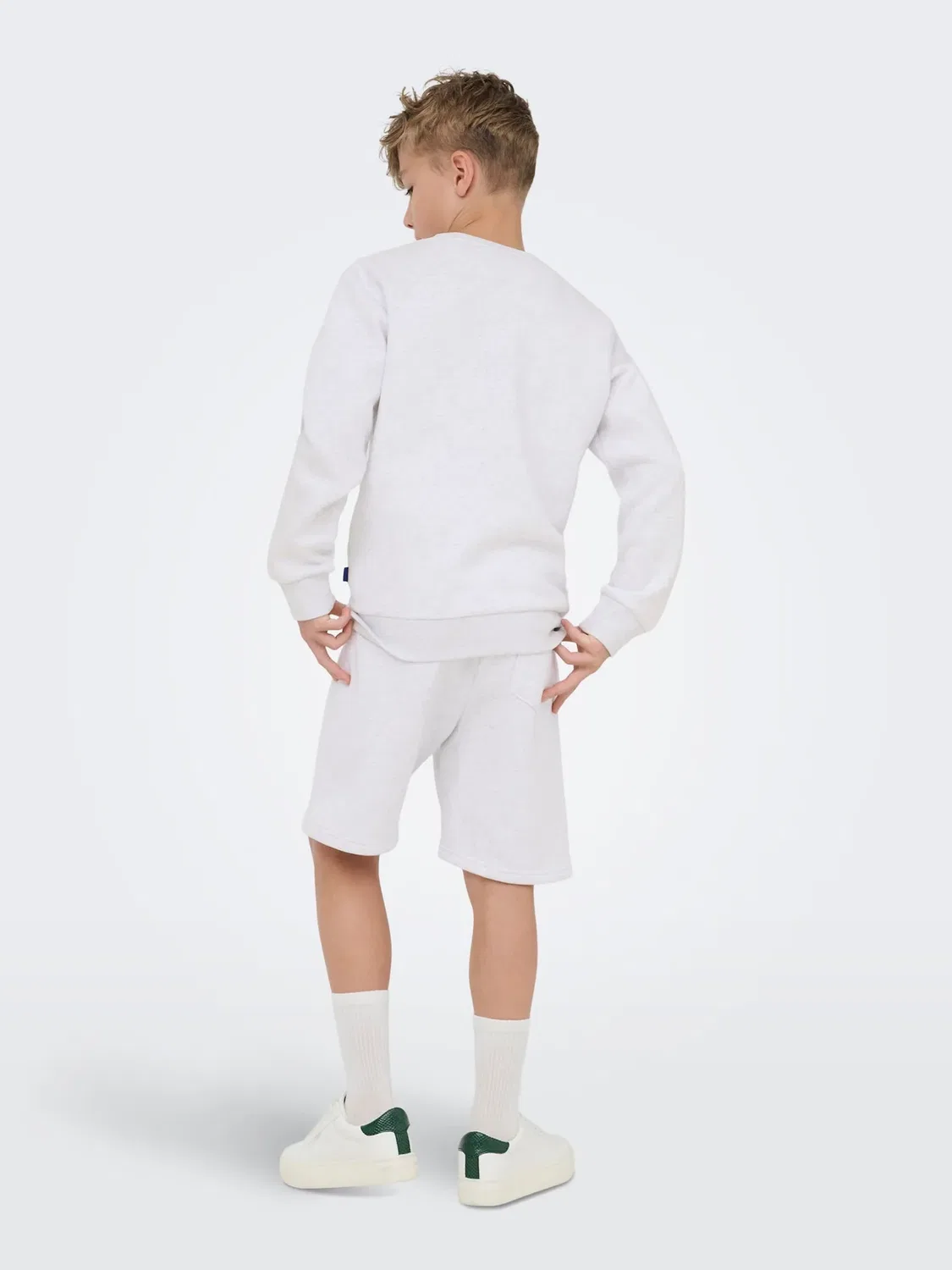Спортивные штаны osjceres sweat - толстовка Only & Sons Junior, Super Light Grey Melange — фото 3