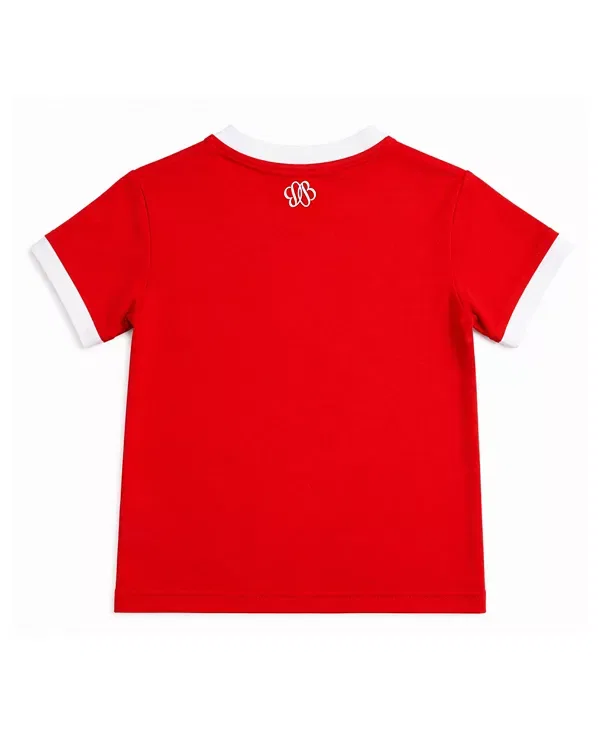 Детская футболка с принтом Unisex 2nd Grade Crewneck Tee Bits & Bows, Red/Blue/White/Green — фото 2