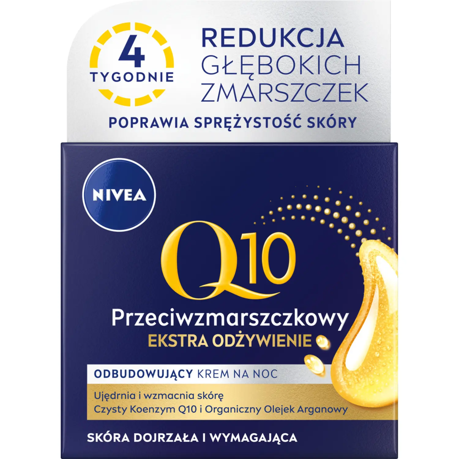

Nivea Q10 Ekstra Odżywienie ночной крем для лица против морщин, 50 мл