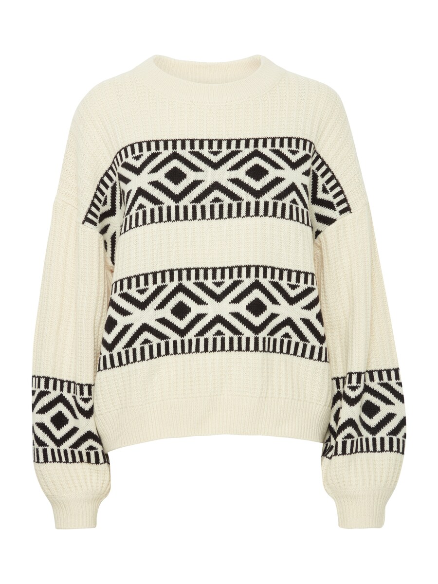 

Тонкий вязаный свитер ICHI Sweater IHBARISA, кремовый
