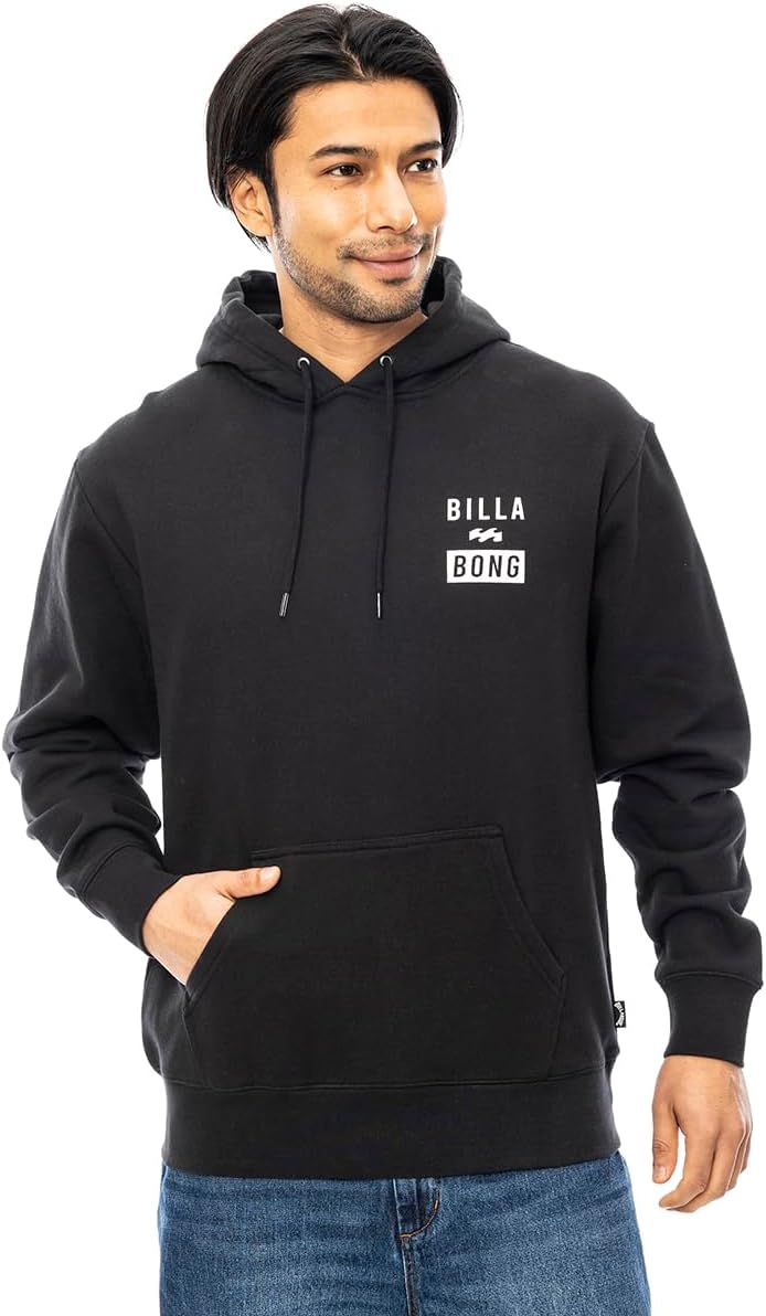 

Мужская толстовка с капюшоном BILLABONG с логотипом на спине, черный