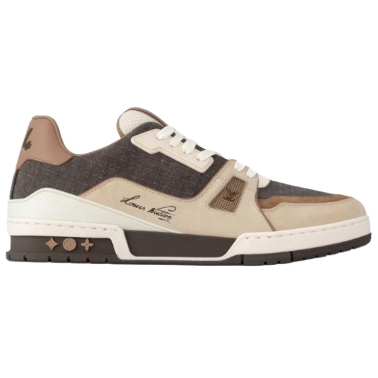 LOUIS VUITTON Кроссовки Low Top Skateboard для мужчин коричневые — фото 2