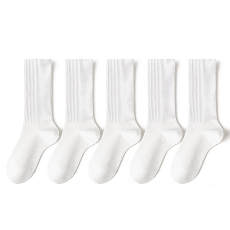 

Гольфы весна-лето унисекс, комплект из 5 пар B&C.Room, 5 Pack Knee-High (White *2+Black *3)
