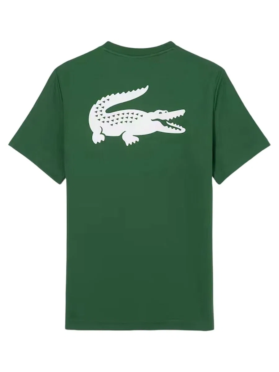 Футболка LACOSTE 'Camiseta lacoste verde back croco ultra dry tee' зеленого цвета — фото 4