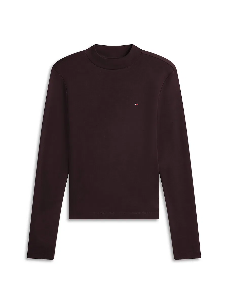 Топ TOMMY HILFIGER 'cody' темно-коричневого цвета
