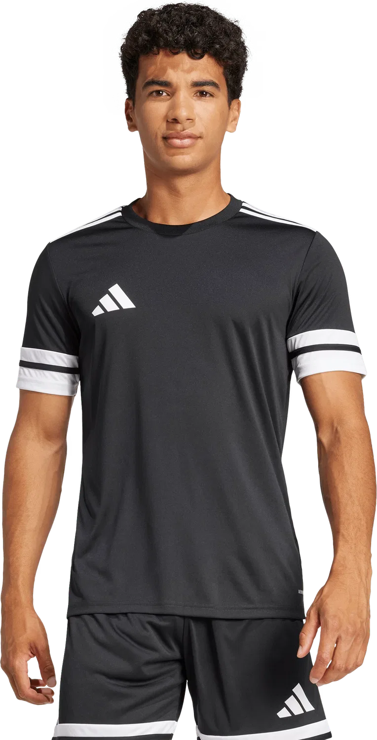 Мужская спортивная футболка с круглым вырезом Adidas, черный — фото 3