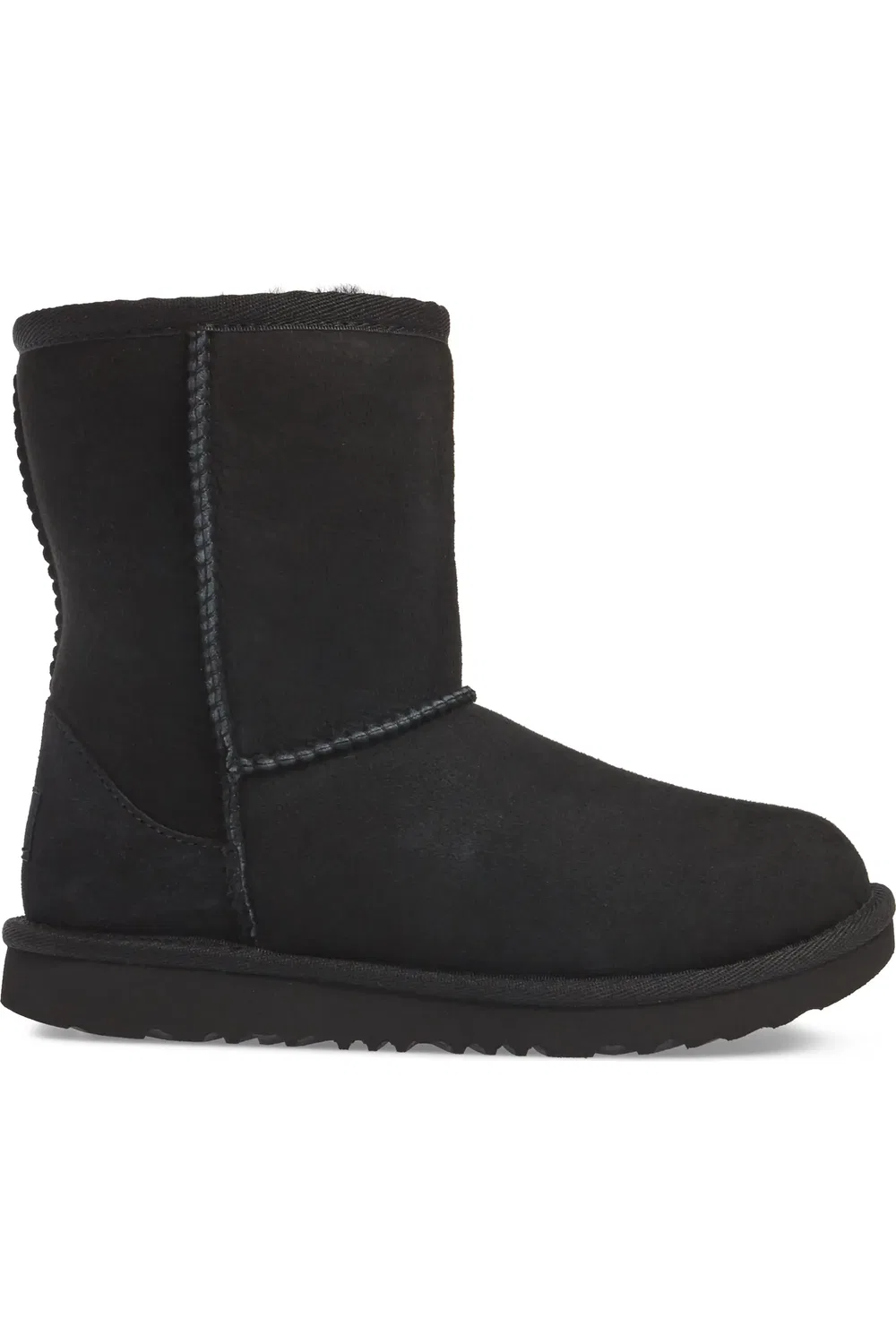 Детские ботинки зимние водонепроницаемые Classic Short II UGG, черный — фото 3