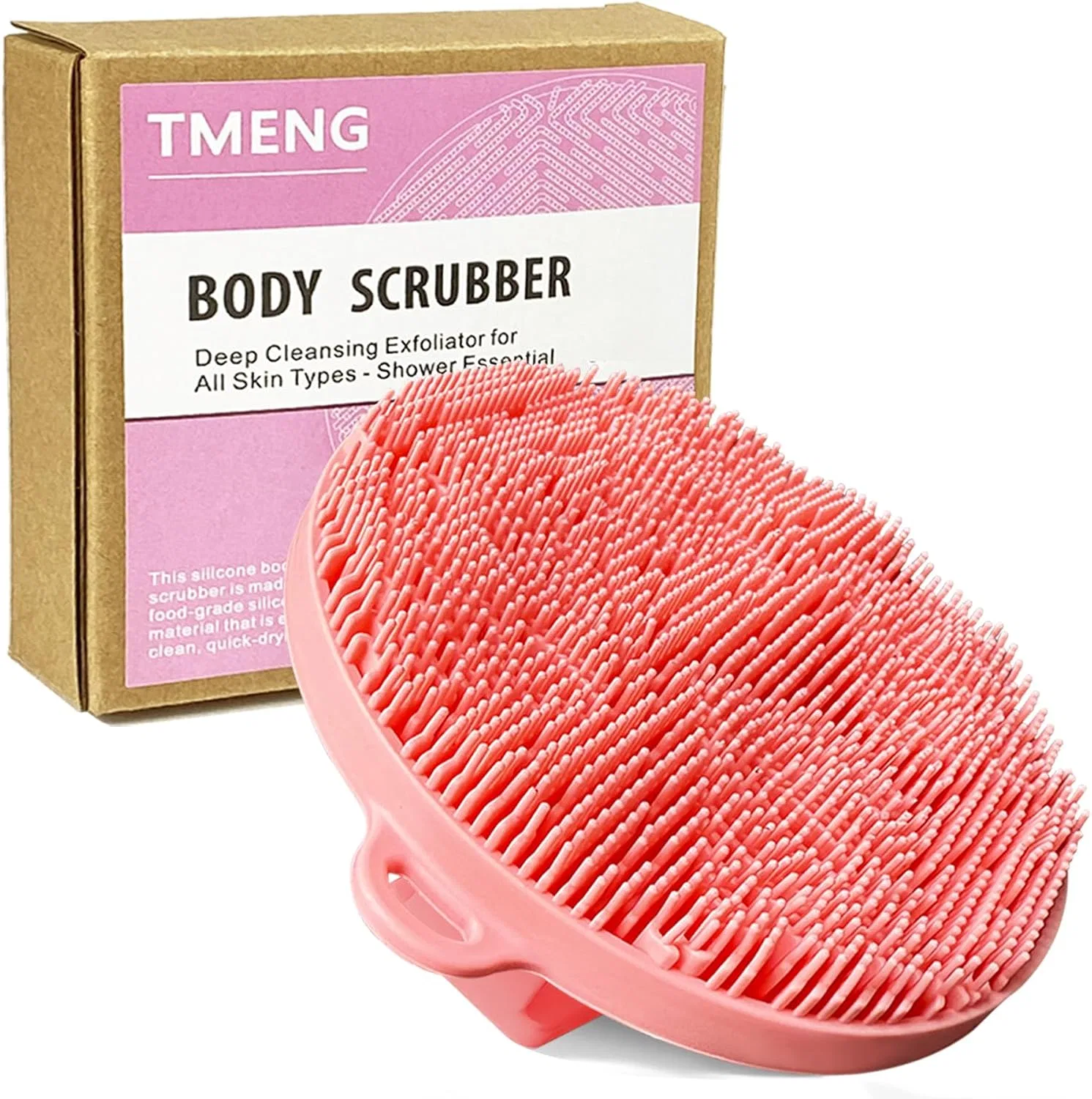 Силиконовая щетка для тела, Tmeng, Rose