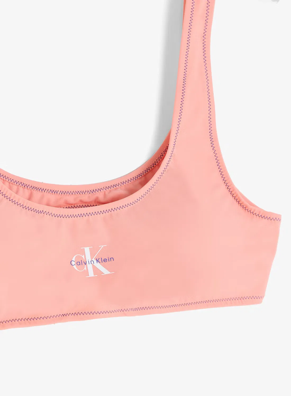 Бюстгальтер бикини с монограммой CK Calvin Klein, красный — фото 3