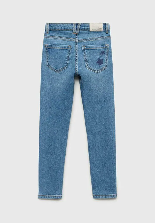 Детские джинсы облегающего кроя Mango Kids, Blue — фото 2