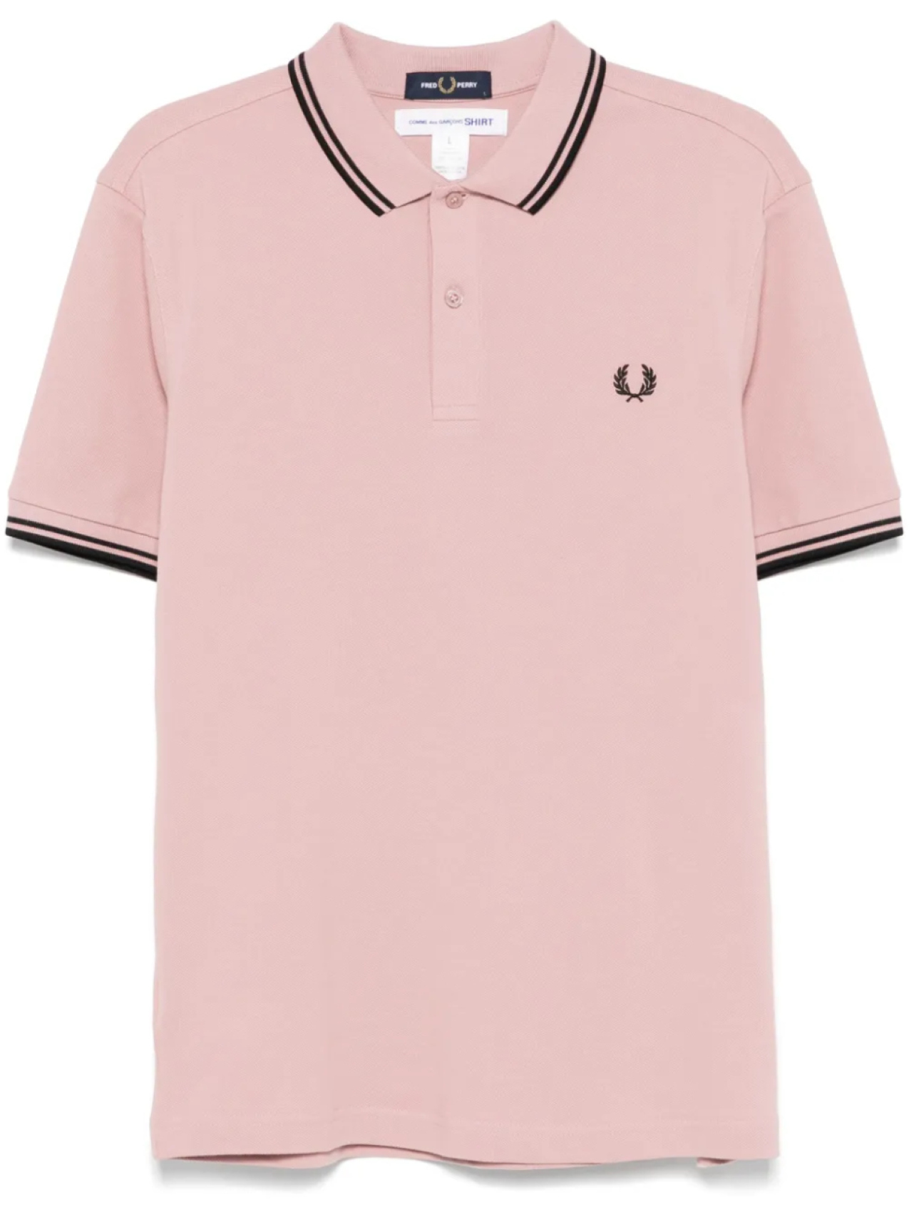 

Рубашка поло с вышитым логотипом из коллаборации с Fred Perry Comme Des Garçons Shirt, розовый