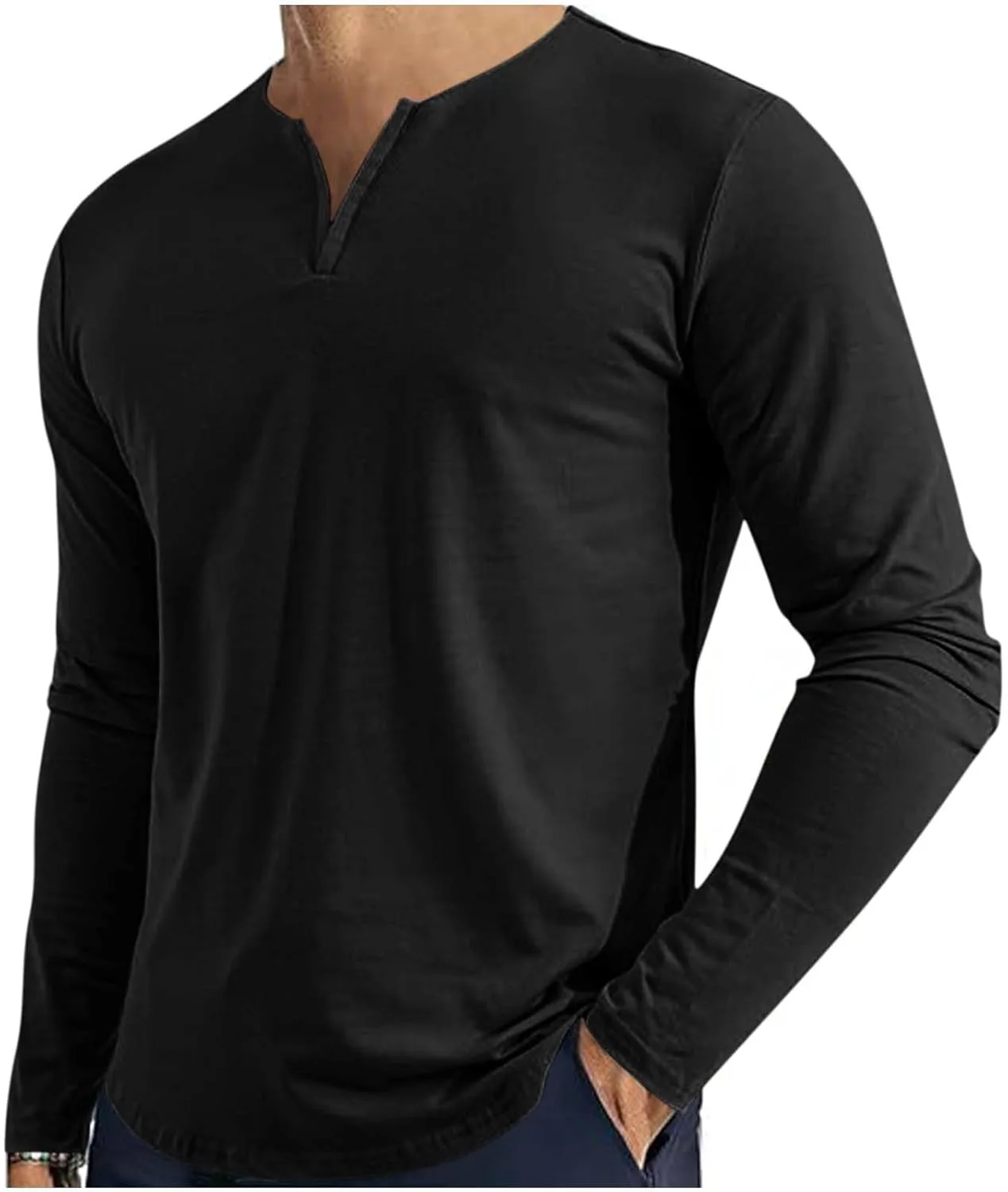 

Мужская футболка V-образным вырезом, легкая, stretchy vrvtoov