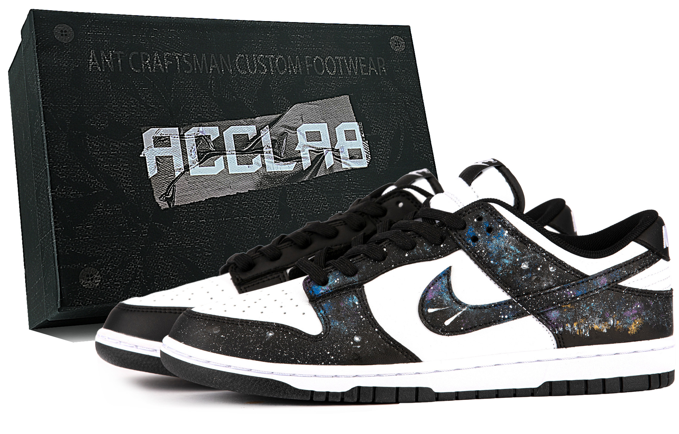

Nike Кроссовки для скейтбординга Dunk LOW RETRO, износостойкие, низкие, мужские, черно-белые