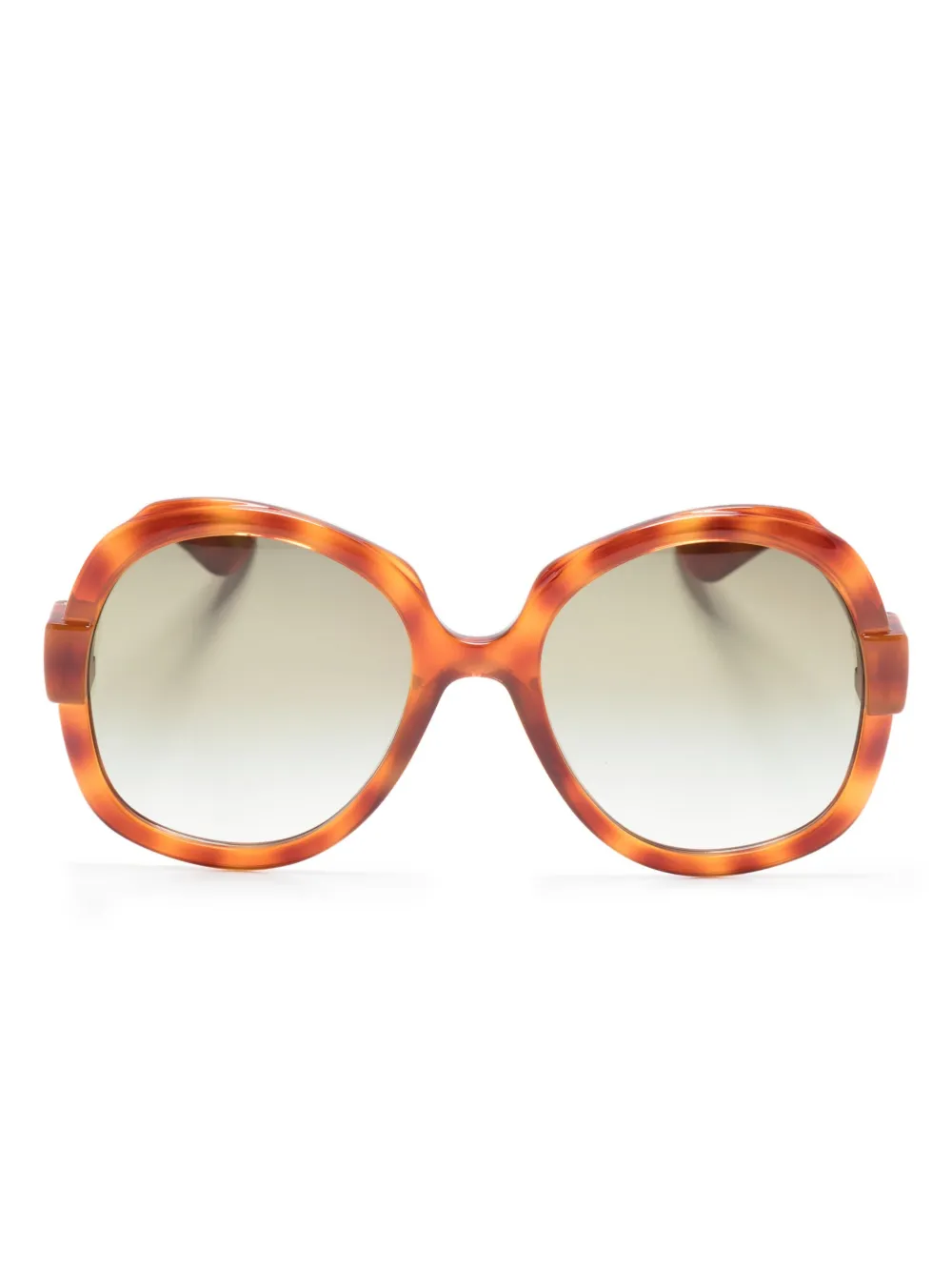 

Солнцезащитные очки в массивной оправе с логотипом Gucci Eyewear, коричневый