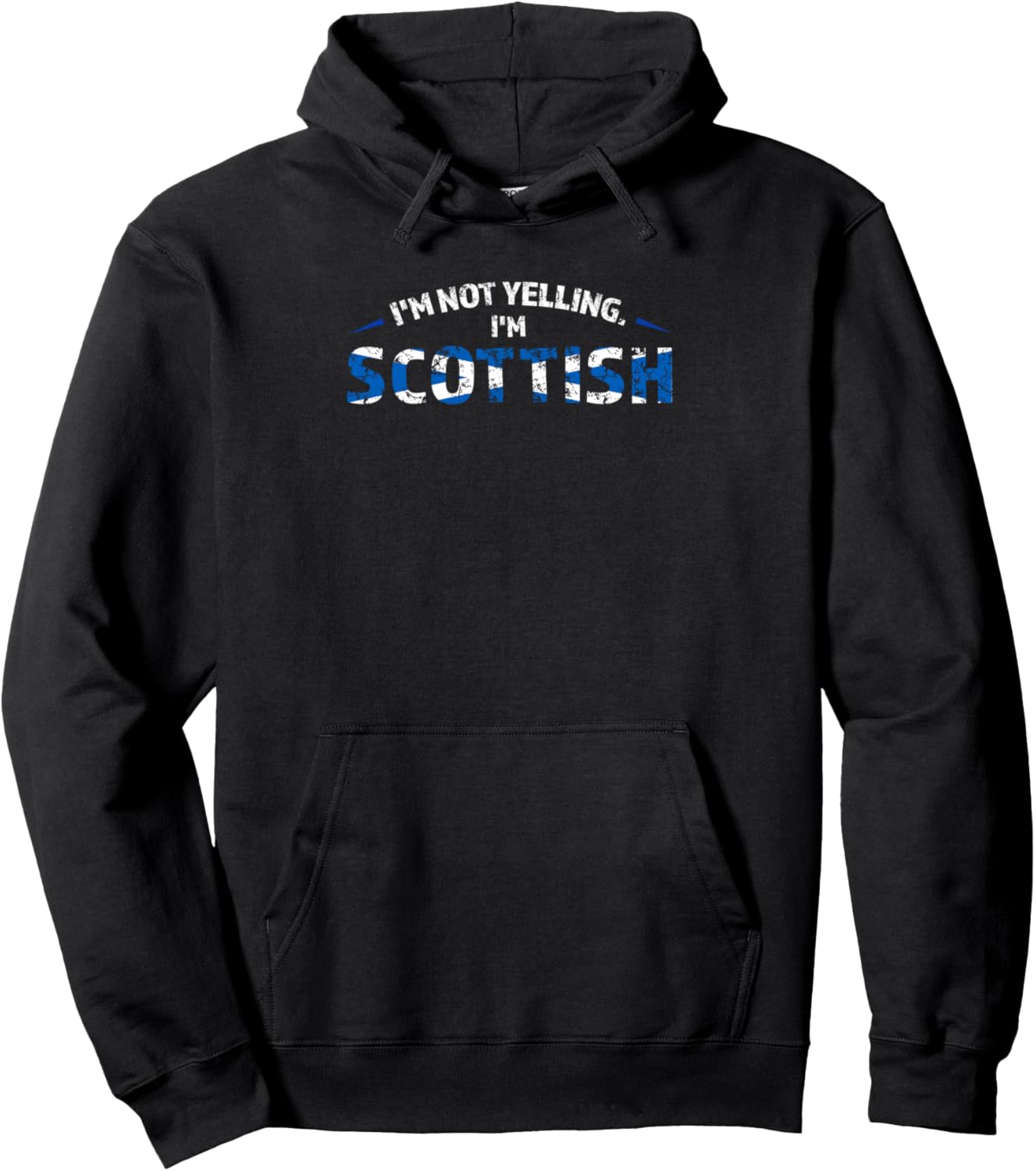 

Толстовка, Я не кричу, я шотландец в толстовке Scottish Flag & Scottish Roots Gifts, черный