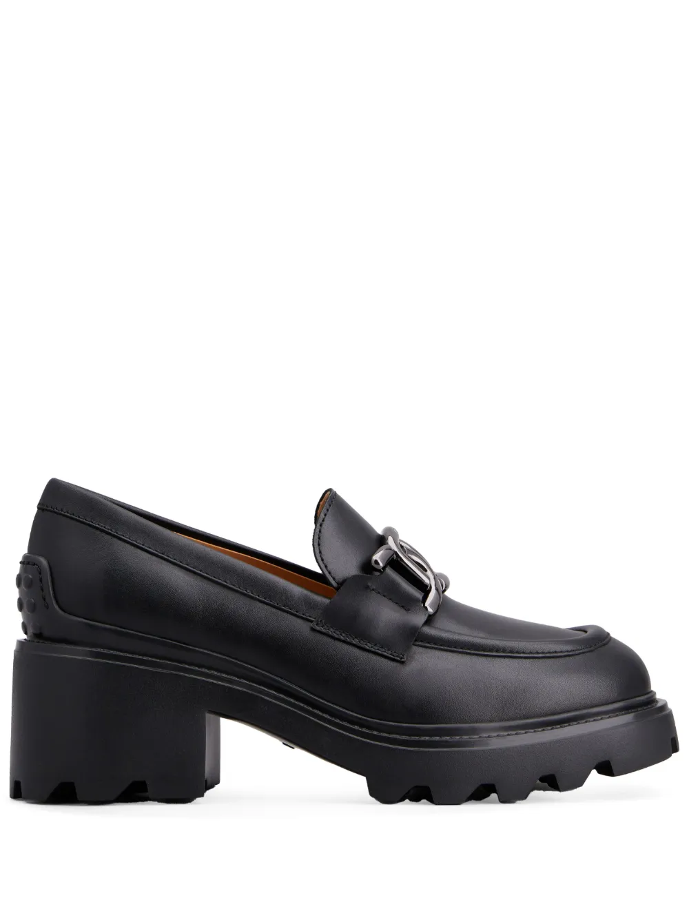 Лоферы с пряжкой-логотипом TOD'S, черный