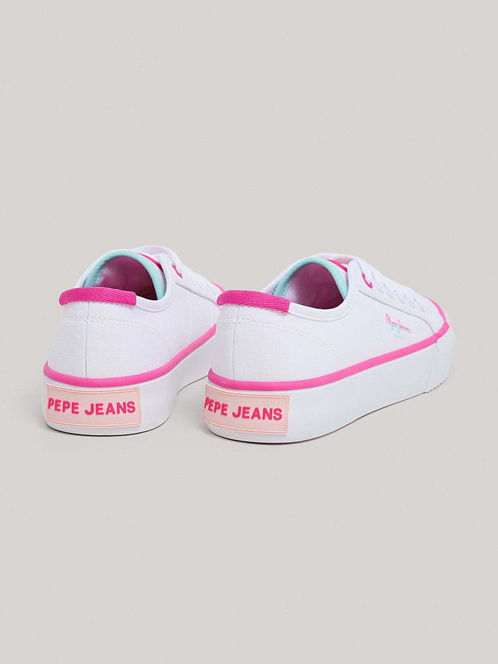 Кроссовки на шнуровке Pepe Jeans FOOTWEAR, цвет weiß/pink — фото 4