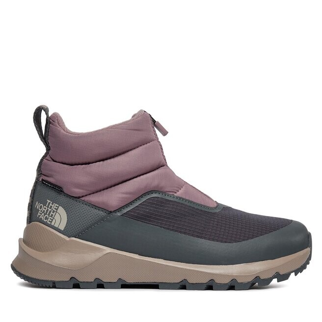 Женские ботинки The North Face WThermoball Progressive комбинированные на молнии, серо-розовый — фото 2