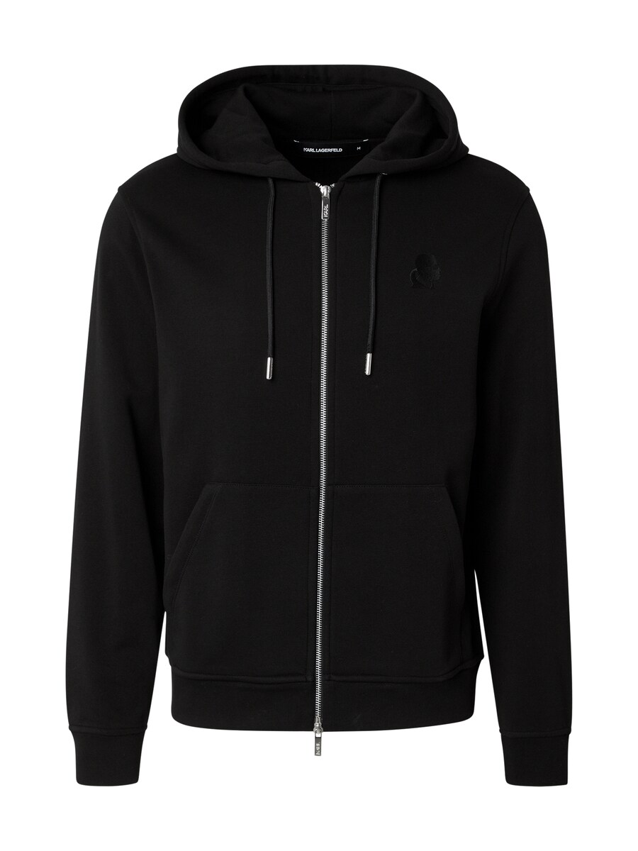 

Толстовка с капюшоном на молнии Karl Lagerfeld Zip-Up Hoodie, черный