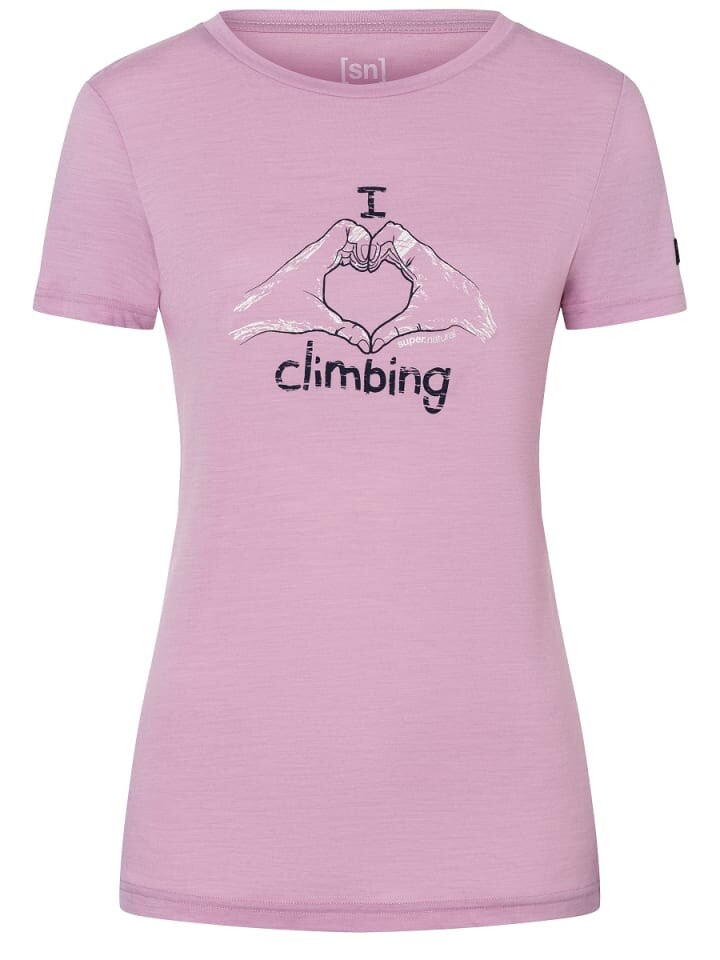 

Спортивная футболка supernatural I LOVE CLIMBING, розовый