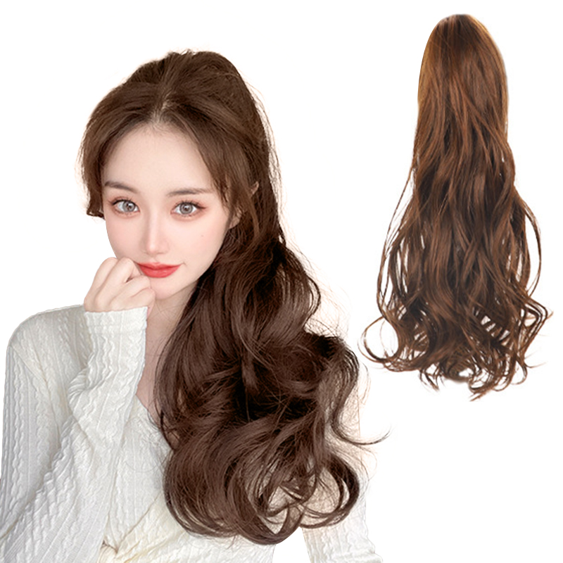 

Зажим для волос с длинными локонами, большие волны, натуральный цвет цветущей груши, 48 см YOSEE