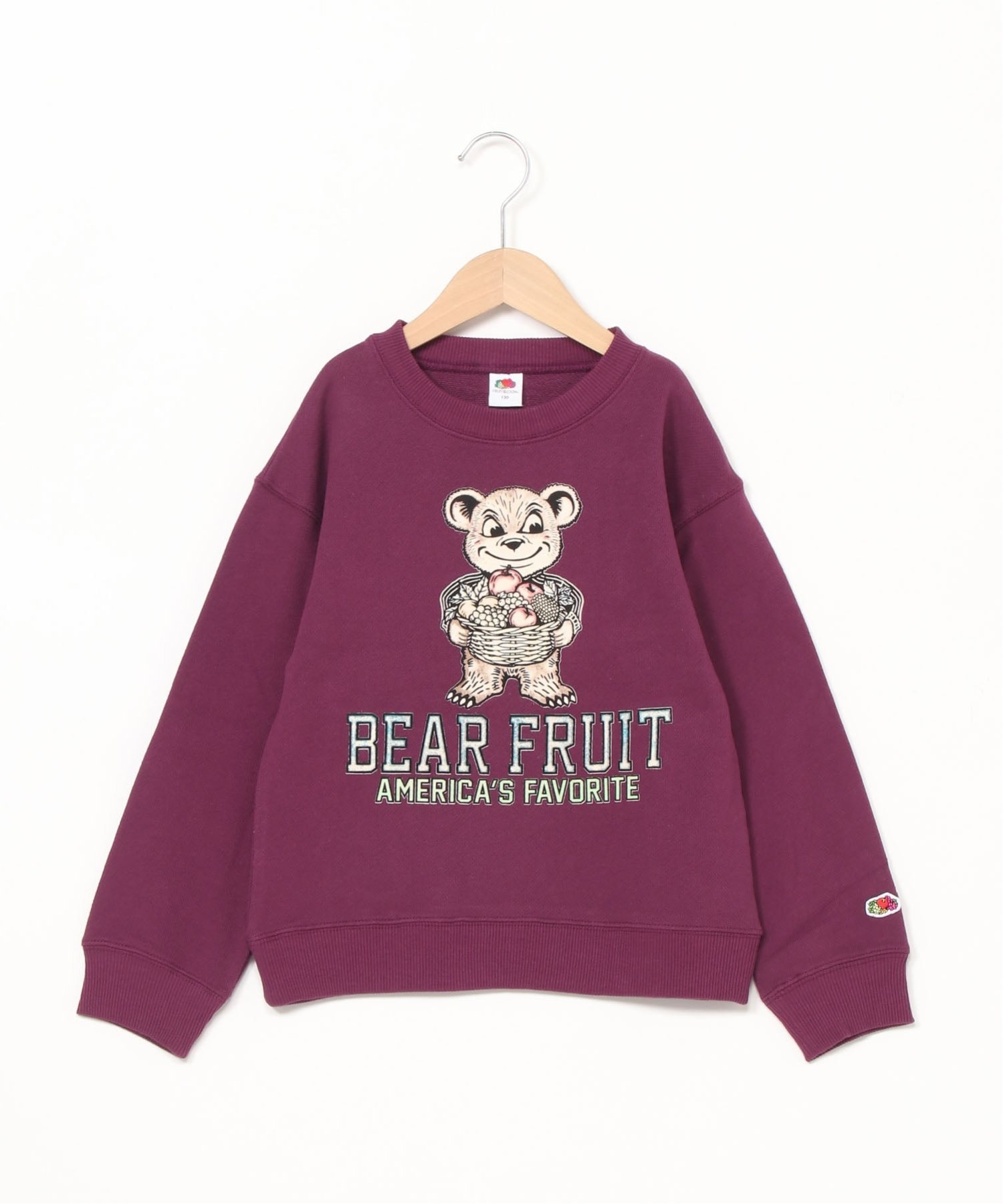 Свитшот с принтом FRUIT OF THE LOOM/(K), Purple